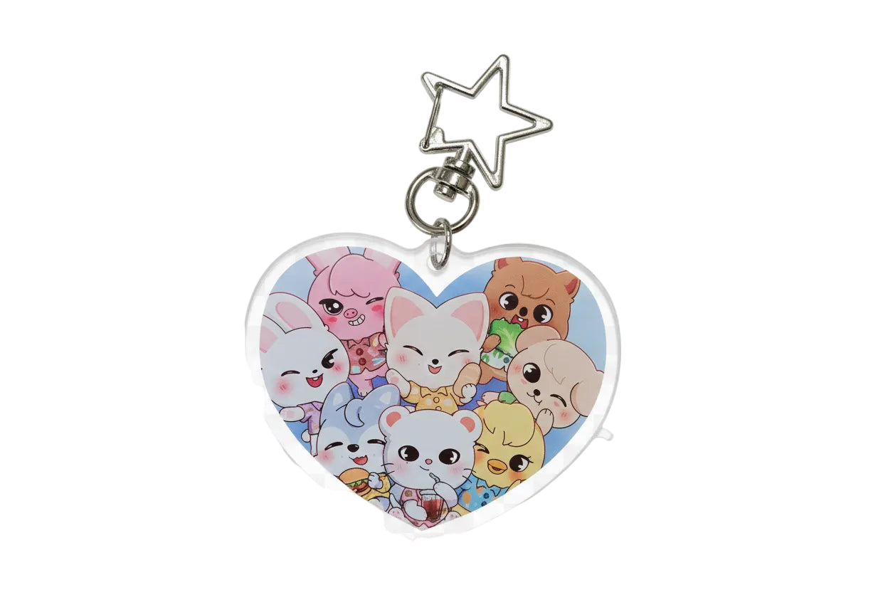 Stay buddies acrylic keychains