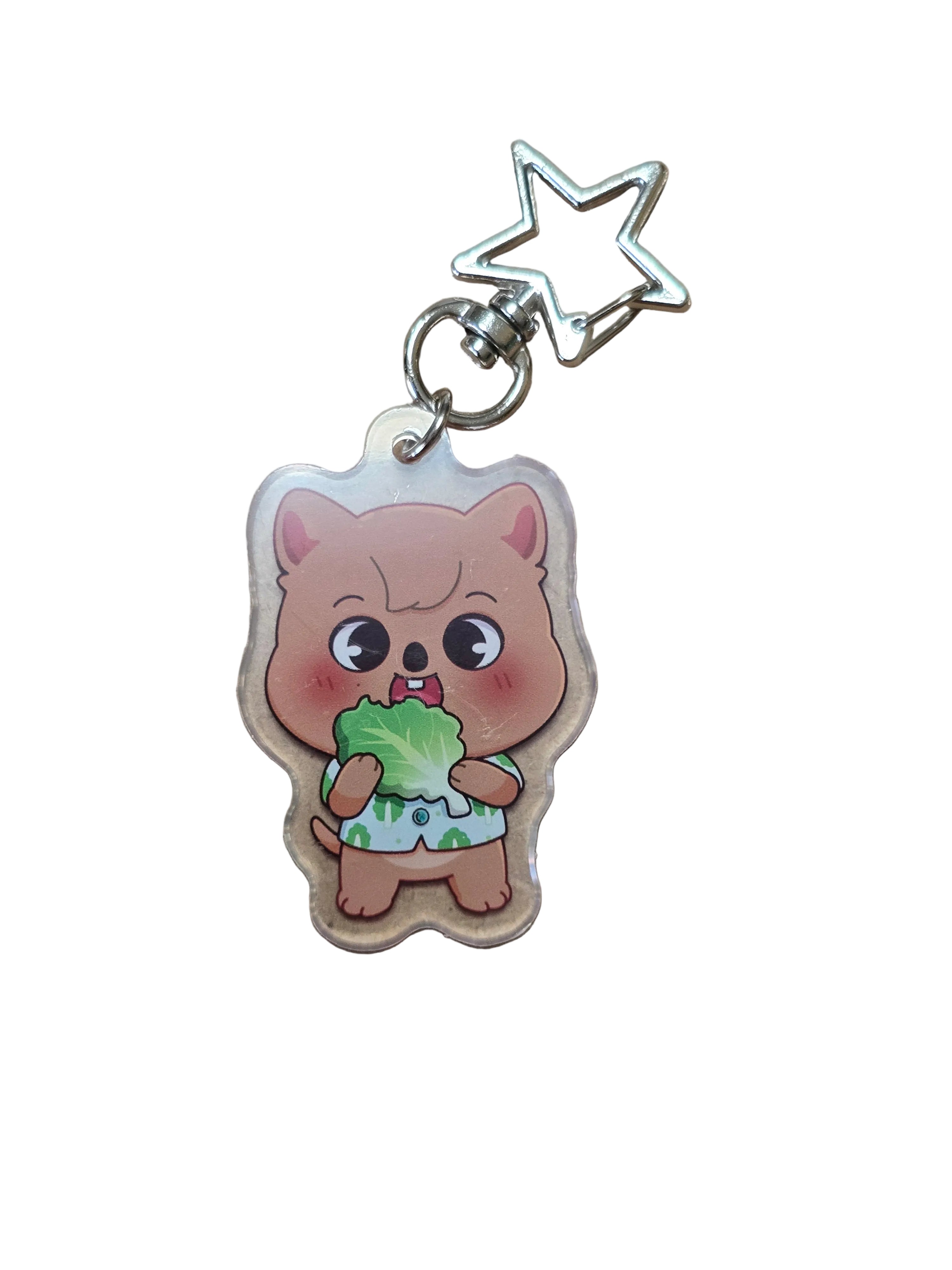 Stay buddies acrylic keychains